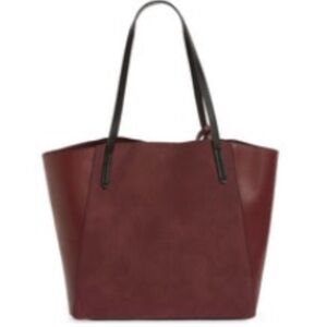 BP. Nordstrom Burgundy Tote Bag – Faux Leather Shopper – New Condition
